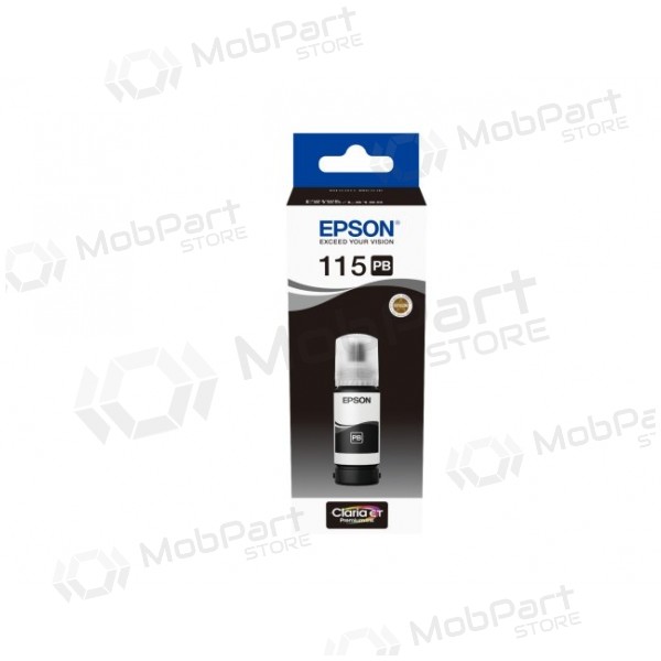 Epson 115 EcoTank (C13T07D14A) tintes uzpildes pudelīte, foto melna