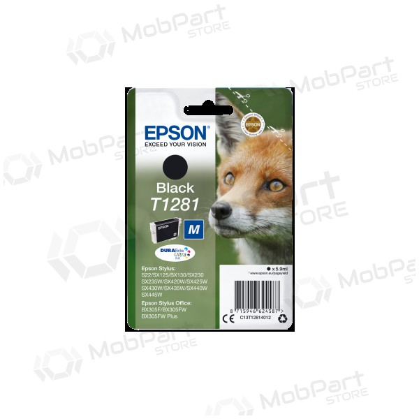 Epson (C13T12814012), melna kasetne tintes printeriem, 185 lapas.