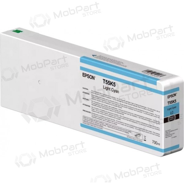 Epson T55K5 (C13T55K500) 700 ml tintes kasetne, gaiši zila