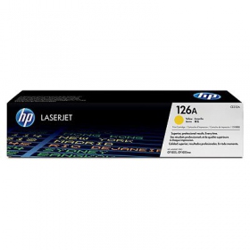 HP 126A (CE312A), dzeltens kasetne paredzēts lāzerprinteriem, 1000 lapas.