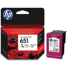 HP No.651 (C2P11AE), trispalvė kasetne tintes printeriem, 300 lapas.