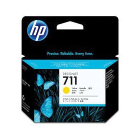 HP No.711 (CZ136A), dzeltens kasetne tintes printeriem