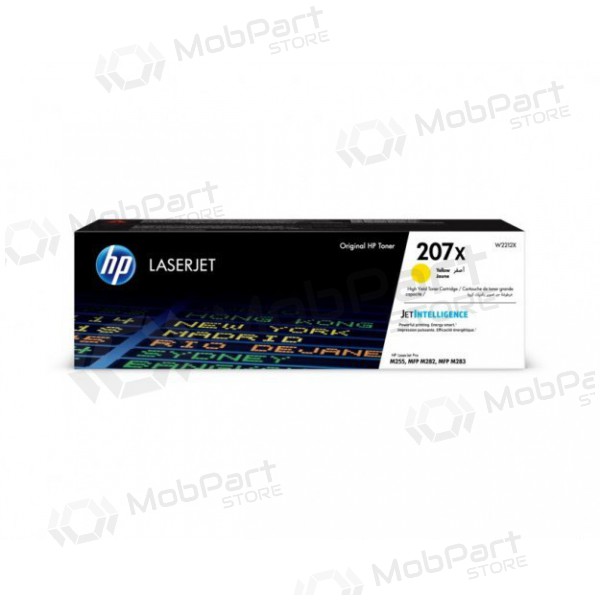 HP 207X W2212X, dzeltens kasetne paredzēts lāzerprinteriem