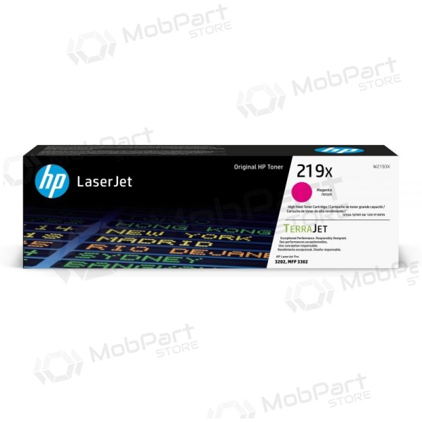 HP 219X (W2193X) Lāzerkasetne, purpursarkana