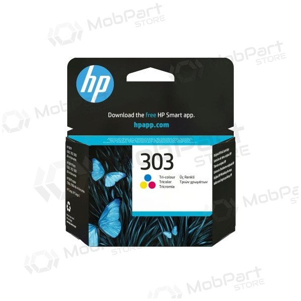 HP 303 trīskrāsu (T6N01AE) tintes kasetne, CMY