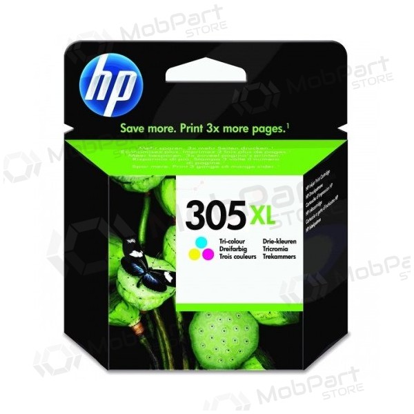 HP 305XL trīskrāsu (3YM63AE) tintes kasetne, CMY