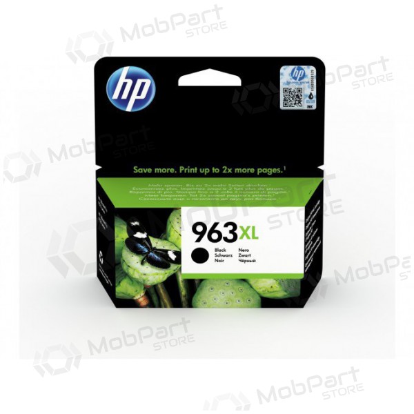 HP (3JA30AE, 963XL), melna kasetne tintes printeriem, 2000 lpp.
