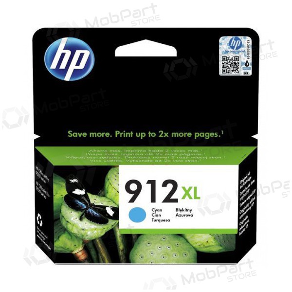 HP (3YL81AE, 912XL), gaišzils  kasetne tintes printeriem, 825 lapas.