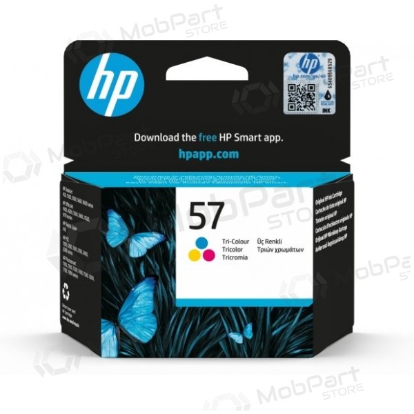 HP 57 trīskrāsu (C6657AE) tintes kasetne, CMY - SPEC