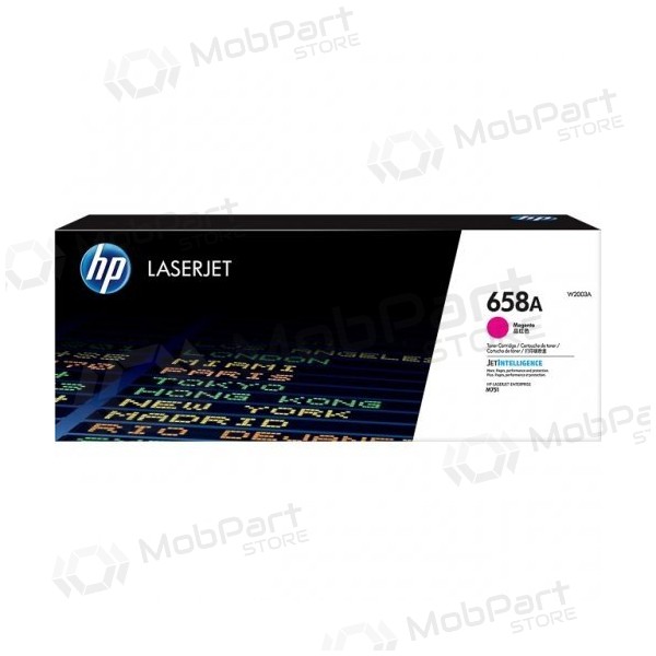 HP 658A (W2003A) lāzerkasetne, purpursarkana