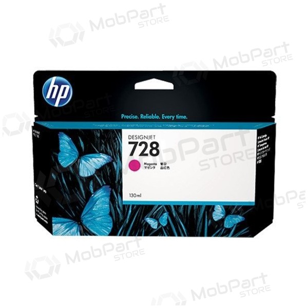 HP 728 (F9J66A) tintes kasetne, purpursarkana