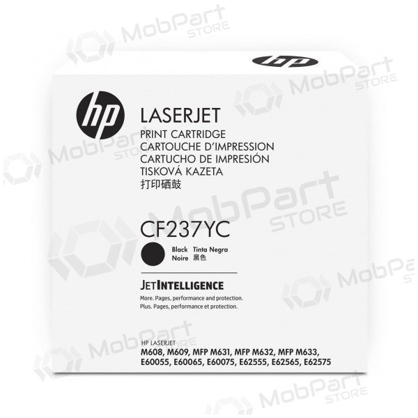 HP No.37X (CF237YC), melna kasetne paredzēts lāzerprinteriem, 41000 lapas.