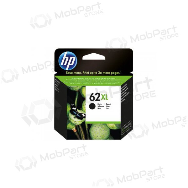 HP No.62XL (C2P05AE), melna kasetne tintes printeriem, 600 lapas.