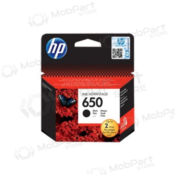 HP No.650 (CZ101AE), melna kasetne tintes printeriem
