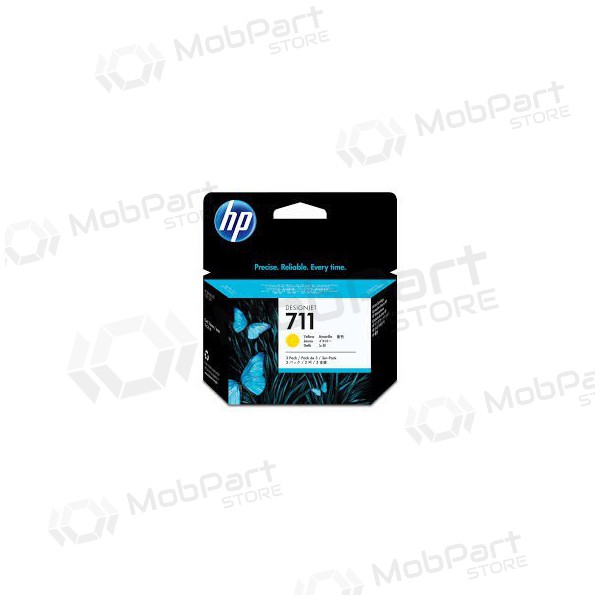 HP No.711 (CZ136A), dzeltens kasetne tintes printeriem