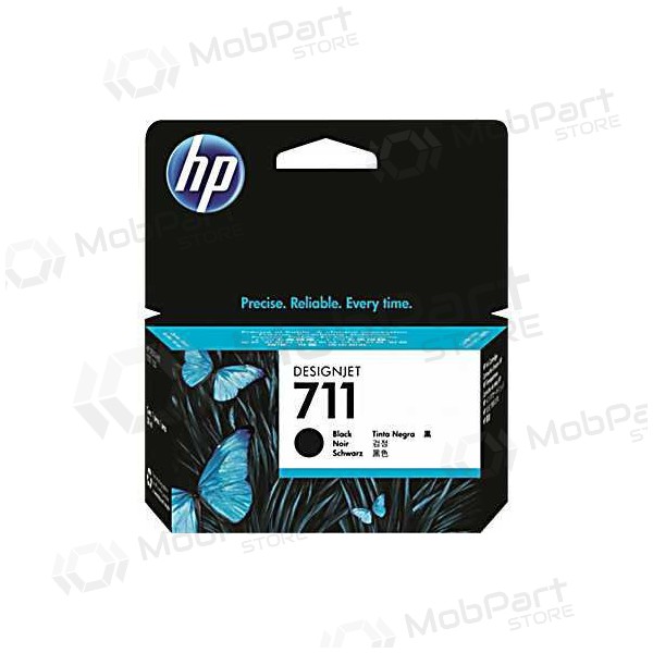 HP No.711 LC (CZ129A), melna kasetne tintes printeriem