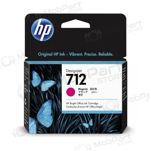 HP No.712 (3ED68A),  kasetne Rašaliniams spausdintuvams, 29ml.