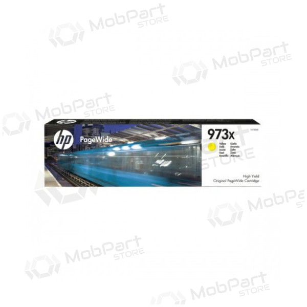 HP No.973X (F6T83AE), dzeltens kasetne tintes printeriem, 7000 lapas.