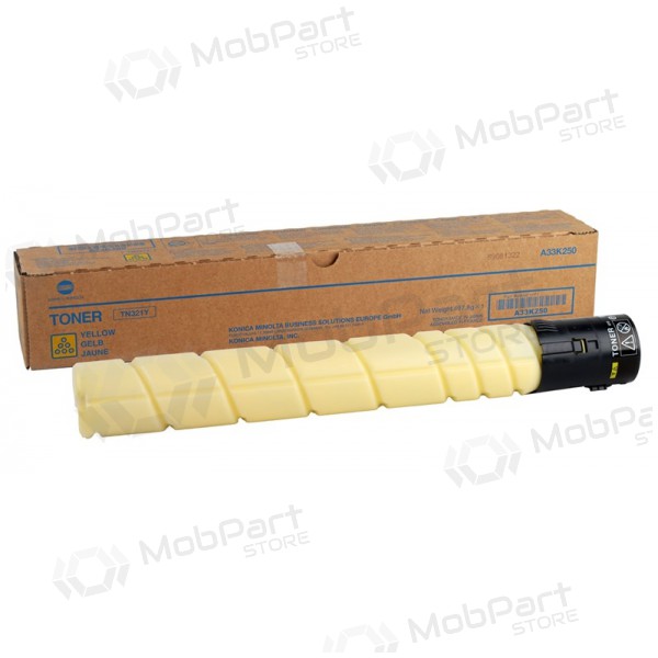 Konica-Minolta TN-321 (A33K250), dzeltena kasetne lāzerprinteriem, 25000 lpp.