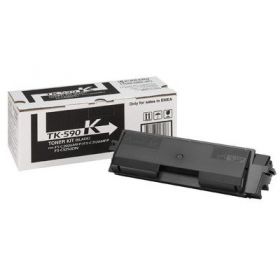 Kyocera TK-590 (1T02KV0NL0), melna kasetne paredzēts lāzerprinteriem, 7000 lapas.