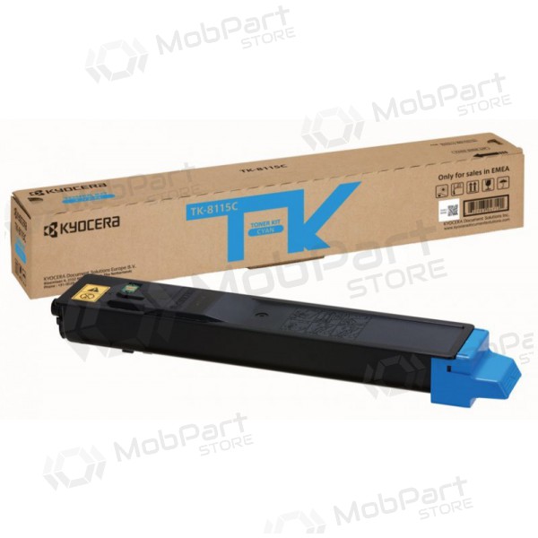 Kyocera (1T02P3CNL0, TK-8115C), gaišzils  kasetne paredzēts lāzerprinteriem, 6000 lapas.