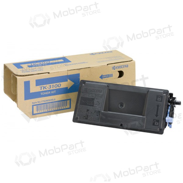 Kyocera TK-3100 (1T02MS0NL0), melna kasetne paredzēts lāzerprinteriem, 12500 lapas.