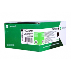 Lexmark (74C2SKE/ 74C2SK0 ), melna kasetne paredzēts lāzerprinteriem, 7000 lapas.