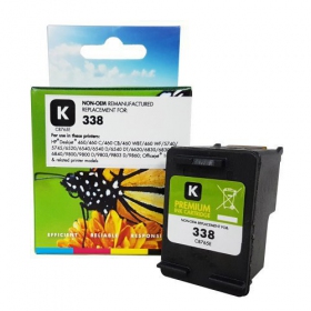 Neoriģināla Static Control HP 338 (C8765EE), melna kasetne tintes printeriem, 480 lpp.