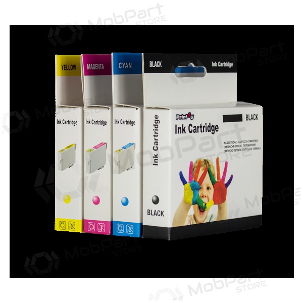 Neoriģināls Print4U Epson T2711 (27XL) (C13T27114010), melna kasetne tintes printeriem, 1100 lapas.