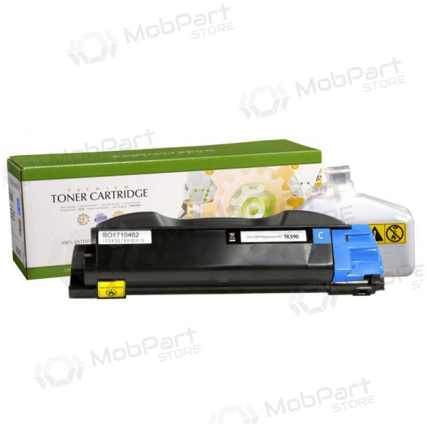 Neoriģināls Static Control Kyocera TK-590C, gaišzils  kasetne paredzēts lāzerprinteriem, 5000 lapas.