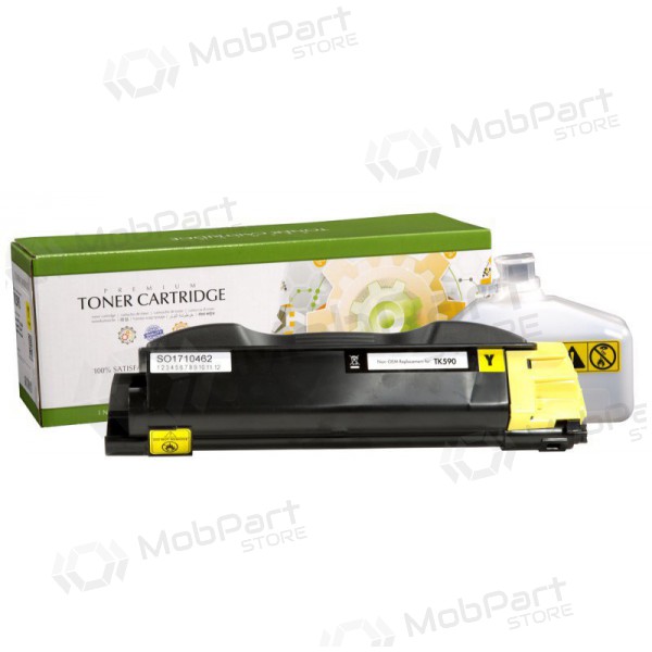 Neoriģināls Static Control Kyocera TK-590Y, dzeltens kasetne paredzēts lāzerprinteriem, 5000 lapas.