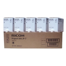 Ricoh JP-7 (817219) (5 gab. kastē) Tintes kasetne, Melna