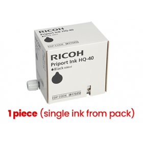 Ricoh Priport HQ-40 (817225) tintes kasetne, melna (1 gab.)