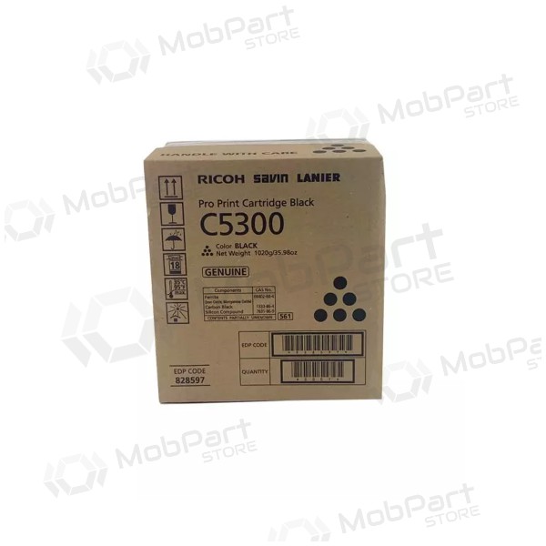 Ricoh C5300 (828601), melna kasetne paredzēts lāzerprinteriem, 31000 lapas.