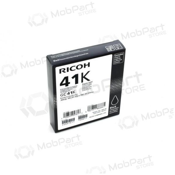 Ricoh GC41K (405761) tintes kasetne, melna