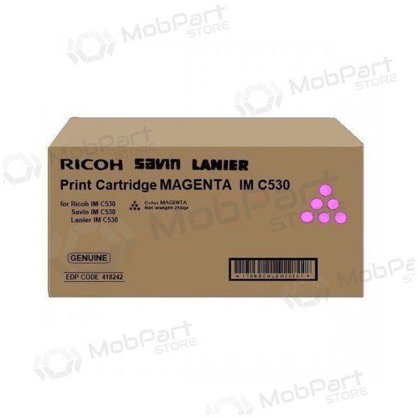 Ricoh IMC530 (418242), purpursarkana kasetne lāzerprinteriem, 18000 lpp.