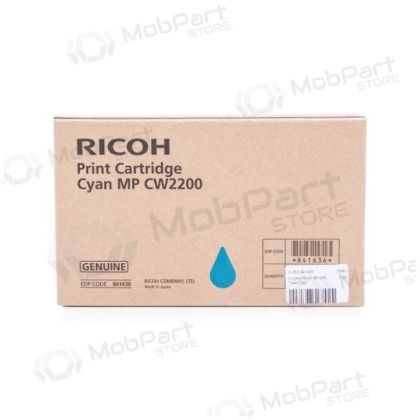 Ricoh MP CW2200 (841636) tintes kasetne, zila