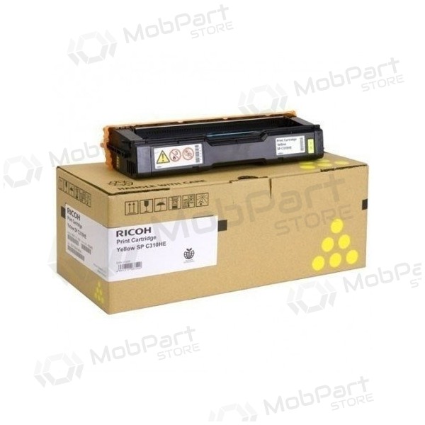 Ricoh SPC310HE (407635) lāzerkasetne, dzeltena
