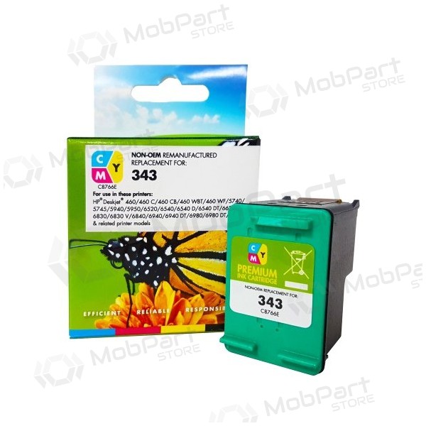 Static Control tintes kasetne CMY, saderīga ar HP 343 Tri-color (C8766EE) 330 lpp.