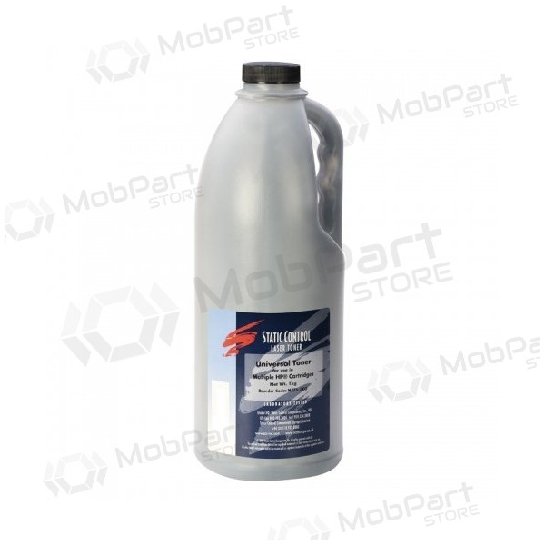 Static Control tonera pulveris HP Q2612A Q5949A/X Q7553A/X Q1338A CE505A/X Q5942A/X melns, 1kg.
