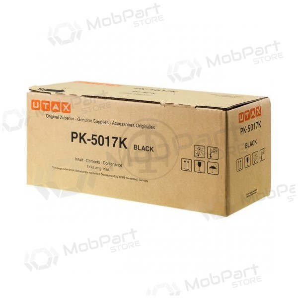 Triumph-Adler/Utax tonera kasetne PK-5017K (1T02TV0UT0/1T02TV0TA0), melna kasetne lāzerprinteriem, 8000 lpp.
